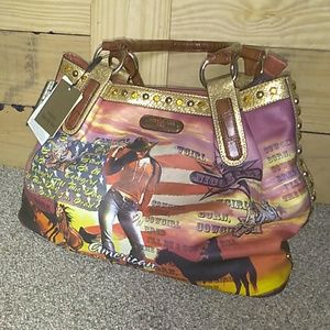 Rare Nicole Lee Cowgirl Dancing w the Stars Purse